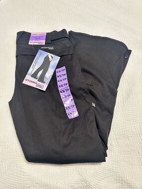 NEW SunIce Stormpack Women's Size XS Black Snow Ski Pants with Boot Gaiters